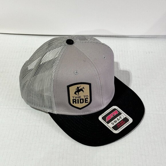Polaris DTTO Snapback Trucker Hat Gray - Time To Ride Embroidered OSFM - Picture 2 of 12